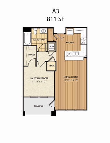 three bedroom floor plan  the residences at sawmill estates